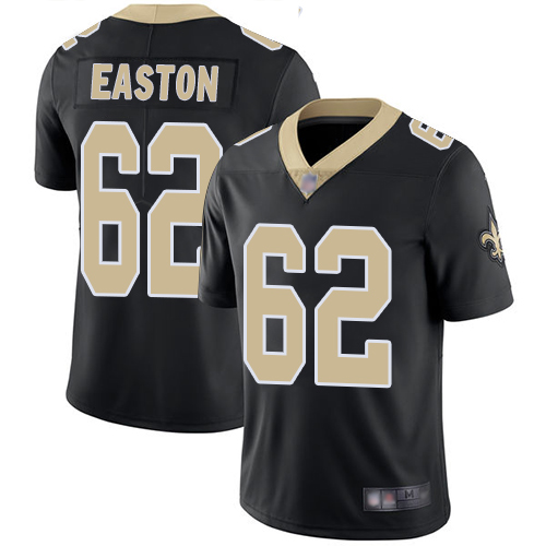 Men New Orleans Saints Limited Black Nick Easton Home Jersey NFL Football 62 Vapor Untouchable Jersey